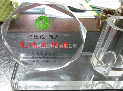 肖建成同志被授予先进工作者称号