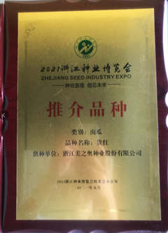 浙江省种博会推介品种 南瓜 贵红